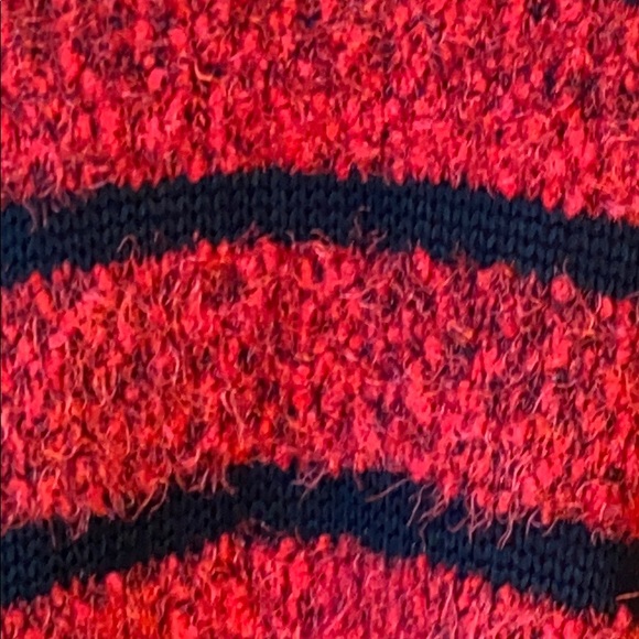 RELATIVITY FUZZY KNIT STRIPED SWEATER - Picture 3 of 7